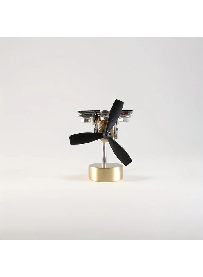 Metal Windmill Model Solar Powered DIY Educational Science Kit Home Decor Gift - Image 5